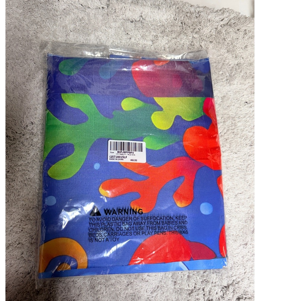 Happy 3rd Birthday Shark Backdrop Under the‎ Sea Party Banner 71x43in New READ
